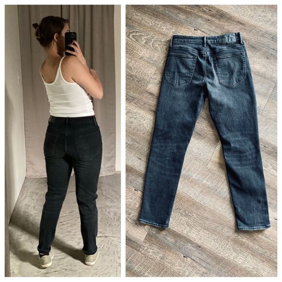 American Eagle Dad Jean Next Level Flex Black Distressed - Picture 6 of 13